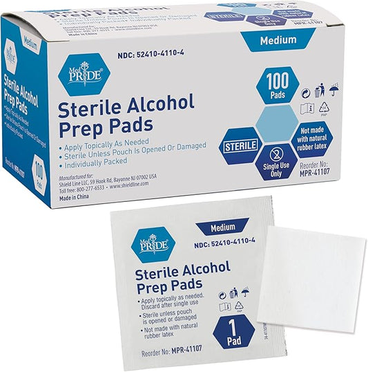 100 Alcohol Prep Pads